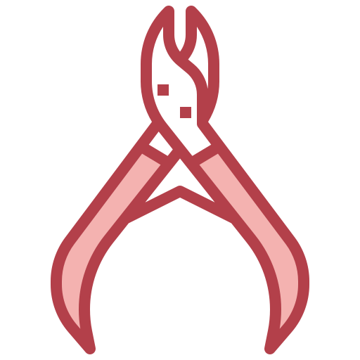 Nail scissors Surang Red icon
