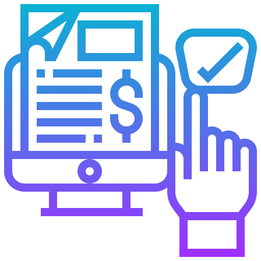 factura Meticulous Gradient icono