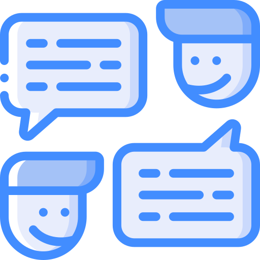Conversations Basic Miscellany Blue icon