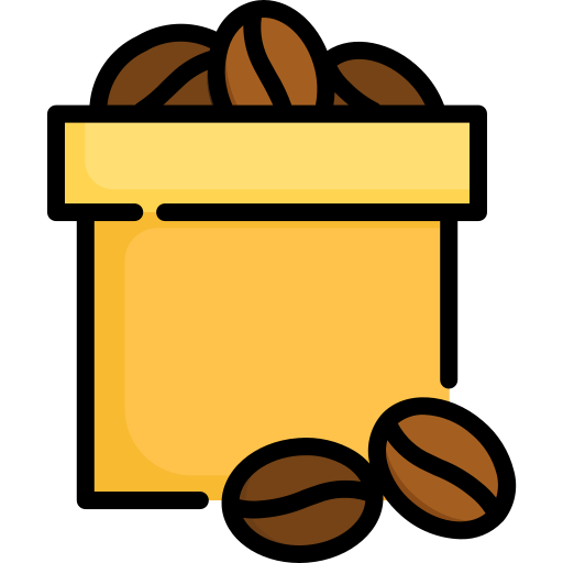 bolsa de cafe Kosonicon Lineal color icono
