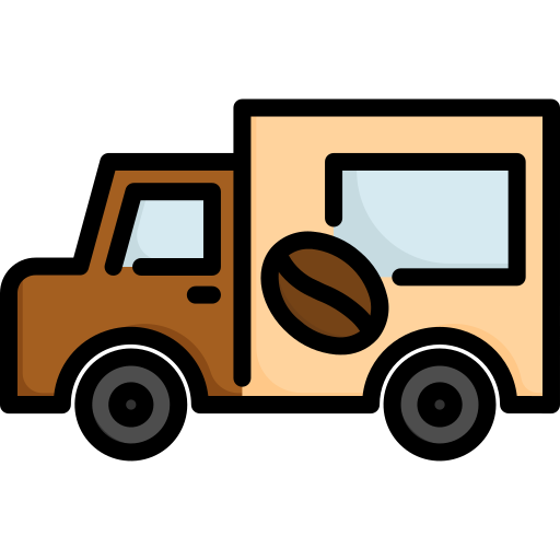 camión de comida Kosonicon Lineal color icono