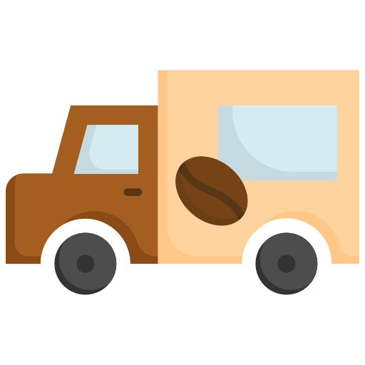 ciężarówka z żywnością Kosonicon Flat ikona