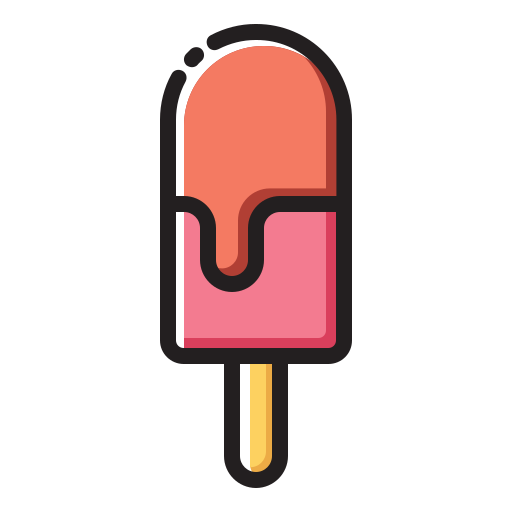Ice cream stick Generic Color Omission icon