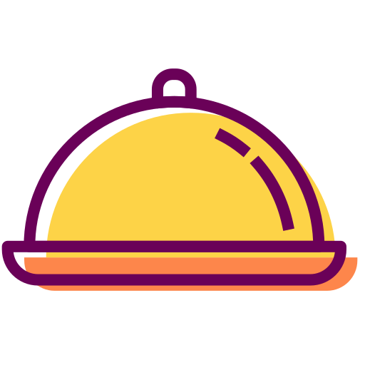 Food cover Generic Color Omission icon