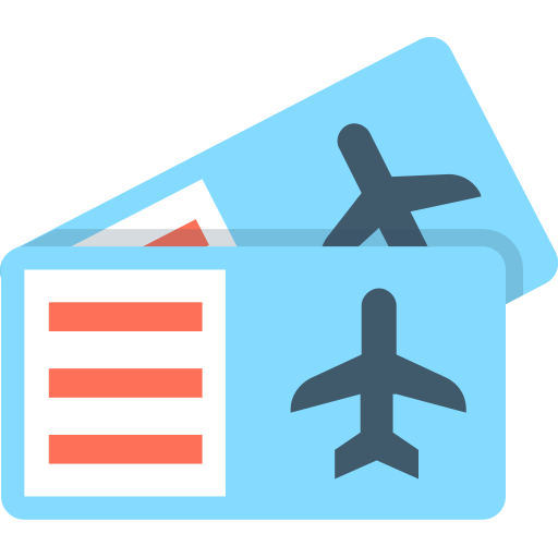 Airplane ticket Generic Flat icon