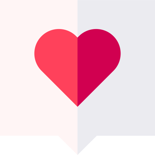 Love message Basic Straight Flat icon
