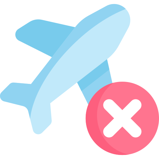 No flight Kawaii Flat icon