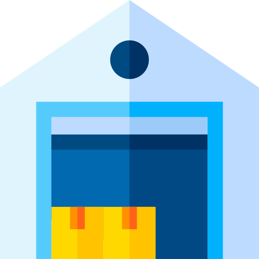 Data warehouse Basic Straight Flat icon