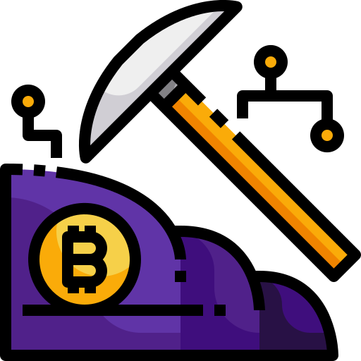 minería bitcoin Justicon Lineal Color icono