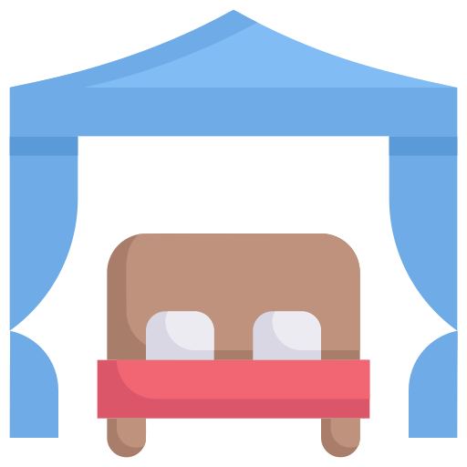 Кровать с балдахином Generic Flat иконка