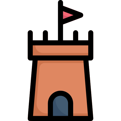 Castle Generic Outline Color icon