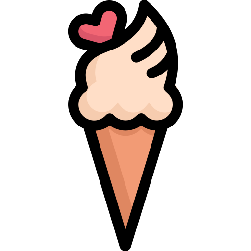 Рожок мороженого Generic Outline Color иконка