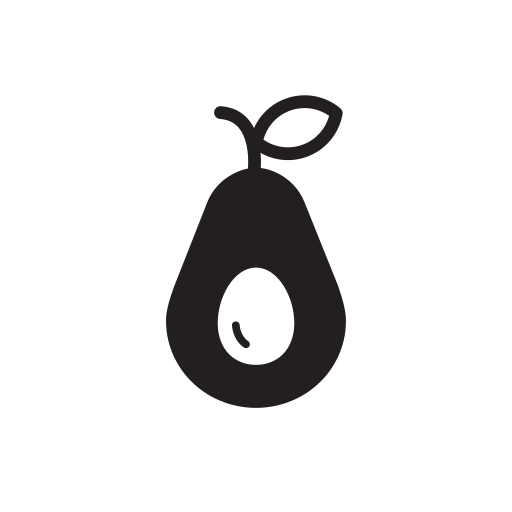 aguacate Generic Glyph icono