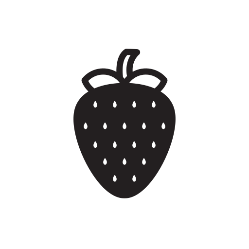 fraise Generic Glyph Icône