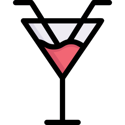 bebida cóctel Generic Outline Color icono