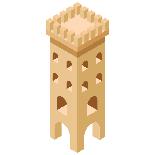kasteel toren Generic Isometric icoon