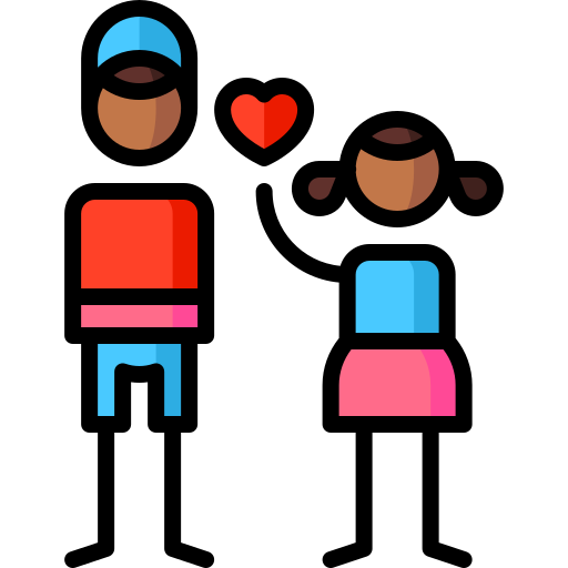 Affection Puppet Characters Lineal Color icon
