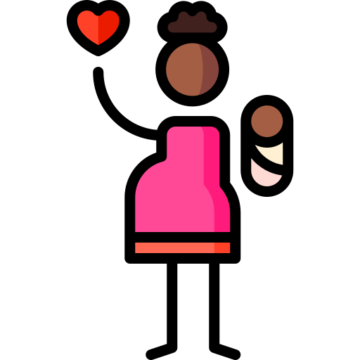 母性 Puppet Characters Lineal Color icon