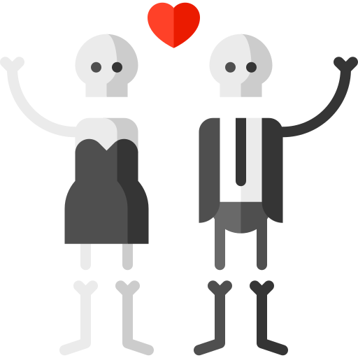 Eternal love Puppet Characters Flat icon