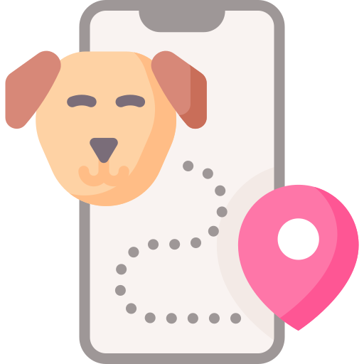 aplicación de seguimiento de perros Special Flat icono