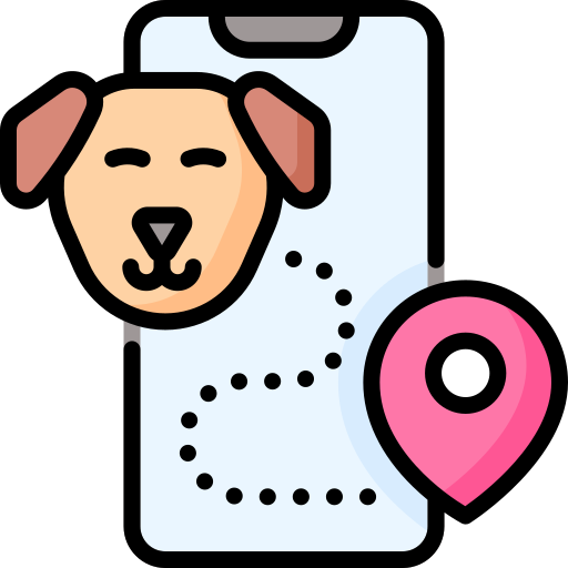 app voor het volgen van honden Special Lineal color icoon