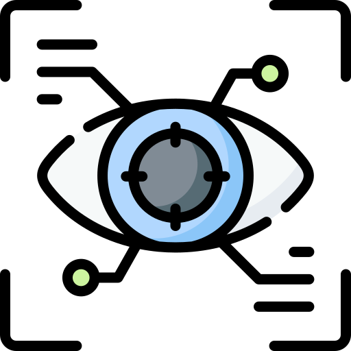 scansione dell'occhio Special Lineal color icona