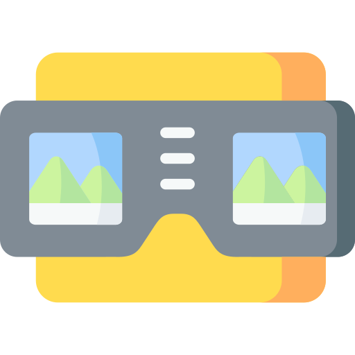 Stereoscopic Special Flat icon