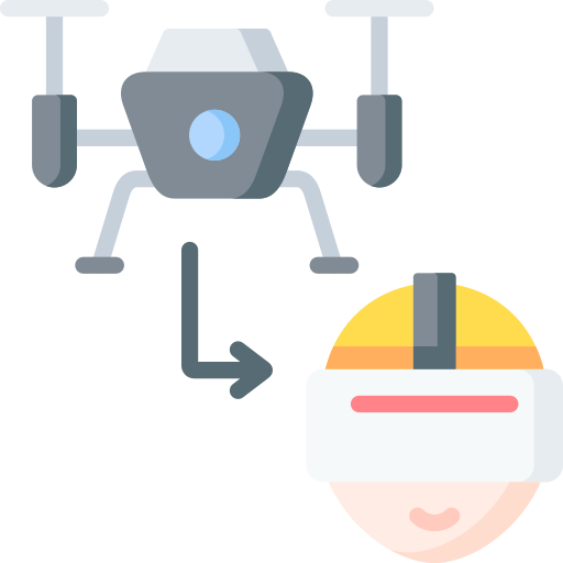 Smart drone Special Flat icon