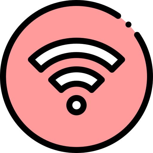 señal wifi Detailed Rounded Lineal color icono