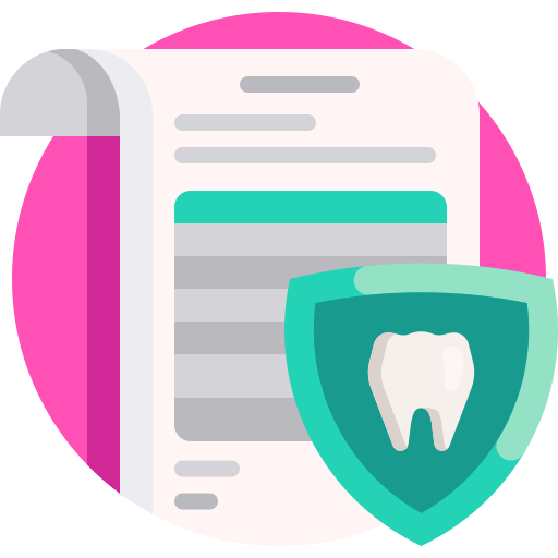 Dental insurance Detailed Flat Circular Flat icon