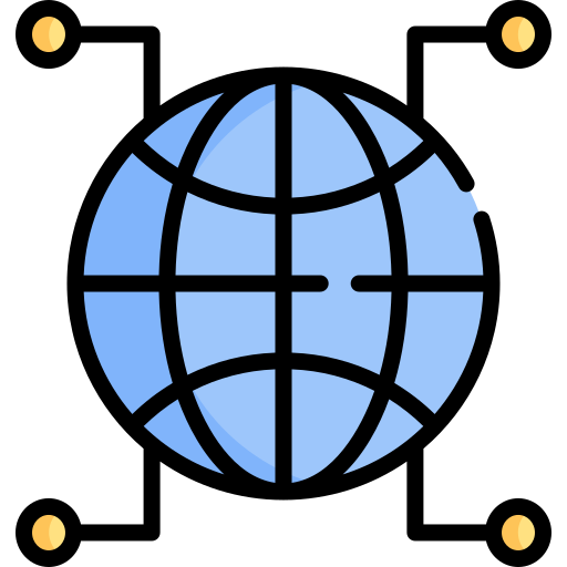 글로벌 네트워크 Special Lineal color icon