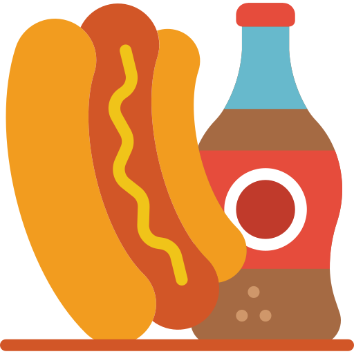 hotdog Basic Miscellany Flat icon