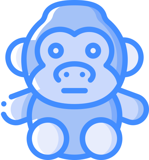 gorilla Basic Miscellany Blue icoon