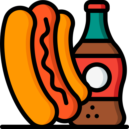 hot dog Basic Miscellany Lineal Color icona
