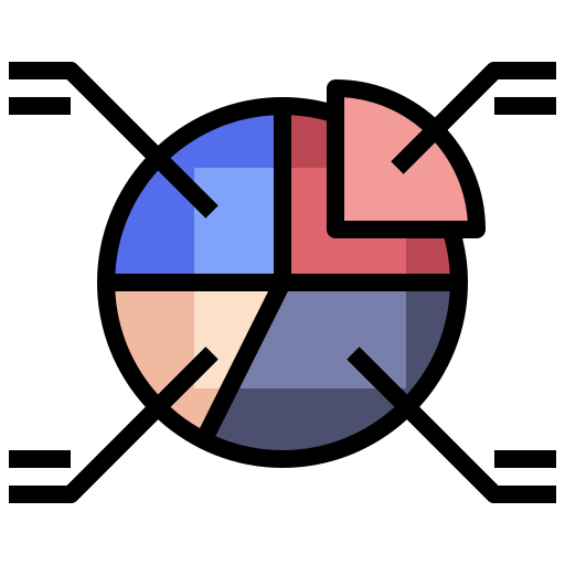 통계 Surang Lineal Color icon