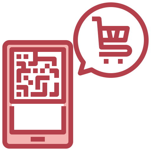 Mobile shopping Surang Red icon