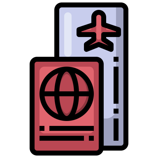 pasaporte Surang Lineal Color icono