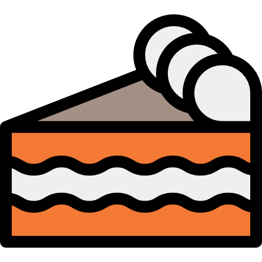 Piece of cake Detailed Rounded Lineal color icon