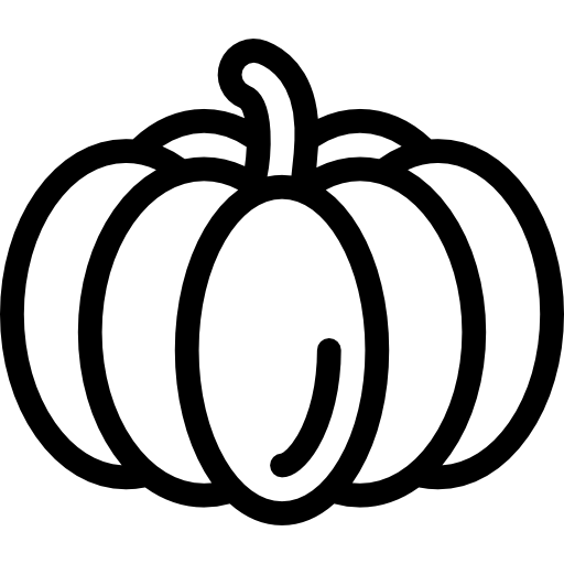 calabaza Detailed Rounded Lineal icono