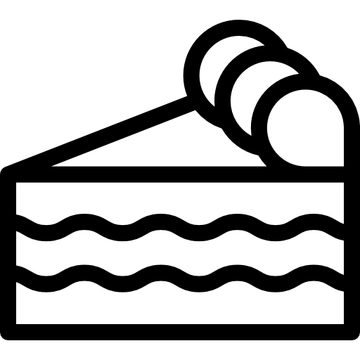 ケーキの一部 Detailed Rounded Lineal icon