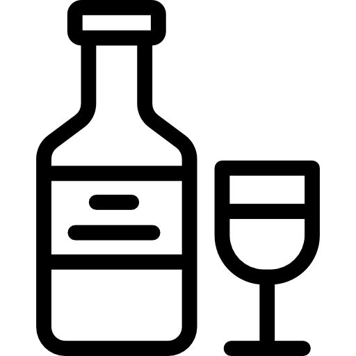 Вино Detailed Rounded Lineal иконка