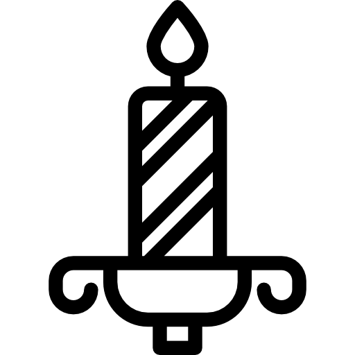 candela Detailed Rounded Lineal icona