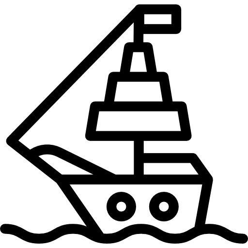 船 Detailed Rounded Lineal icon