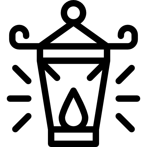 lampada ad olio Detailed Rounded Lineal icona