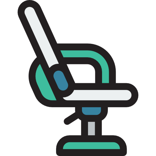silla de escritorio Detailed Rounded Lineal color icono