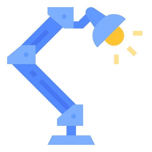 schreibtischlampe Ultimatearm Flat icon