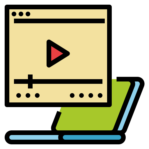 video Ultimatearm Lineal Color icon