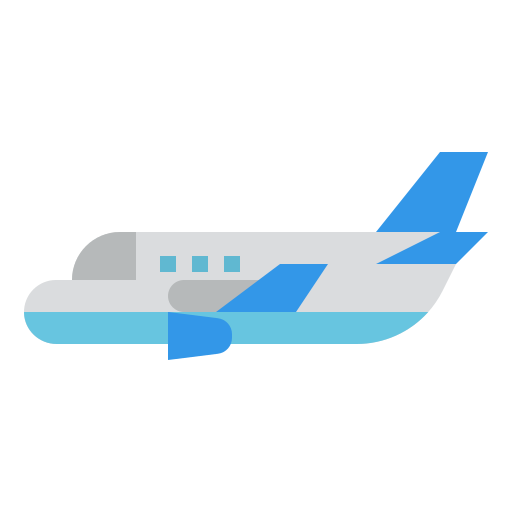 vliegtuig Iconixar Flat icoon