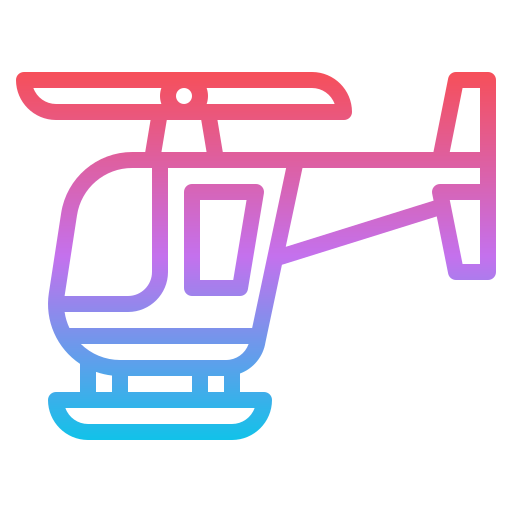 헬리콥터 Iconixar Gradient icon