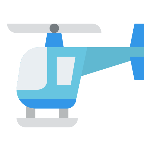 Вертолет Iconixar Flat иконка